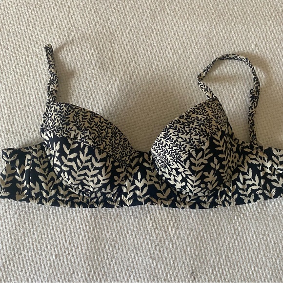 Madewell Bikini Top Size 34A Tan and Black - Picture 4 of 7